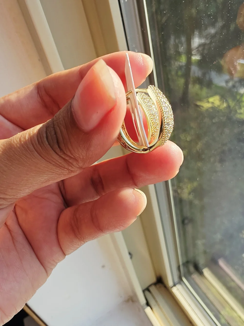 Hermosas Argollas Para Dama Oro Laminado 14k
